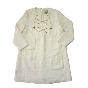 Tuckernuck Cream Dress with Gold Accents